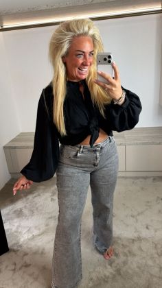 Mommy spijkerbroek grijs dj2456 Grijs
