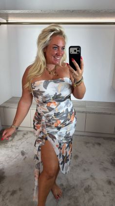 a-8649-dress Grijs