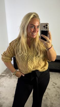 blouse Imre reb-13170 Bruin