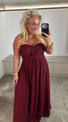 c-8820-dress Bordeauxrood