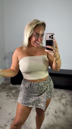 Extra stretch top r764 Khaki