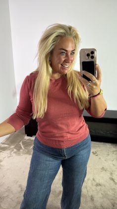 Rebelz trui reb-39115 Bordeauxrood