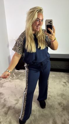 2 piece 22784 Marineblauw