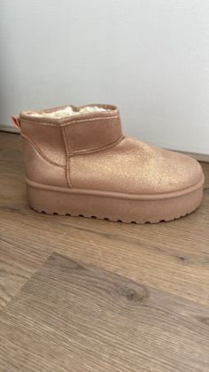 winter glitter schoen 9040 Roze