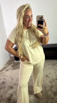 Viscose huispak Beige