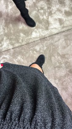 glitter dress a10663 Zwart