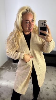 Cozy vest 55947 Beige