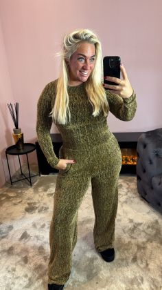 extra stretch broek 8839 Goud