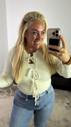 Teddy vestje xtra zacht Beige