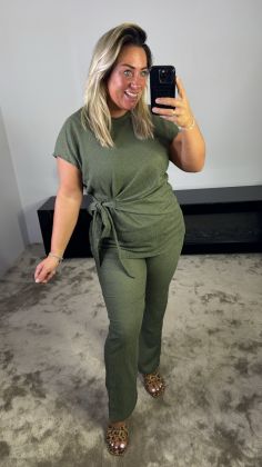 2 piece stretchy 34896 onesize Army