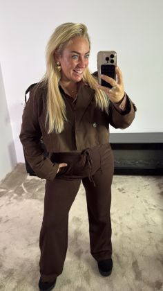 cropped trenchcoat 5904 Bruin