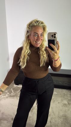 Basic stretchy kol 6010118 Bruin