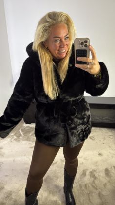 Jas Moskou mv072 Zwart