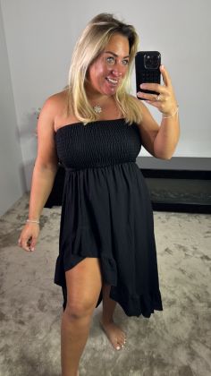 beachy dress Zwart