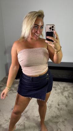 Mommy xtra stretch broekrokje Jeansblauw