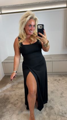 dress 9301 Zwart