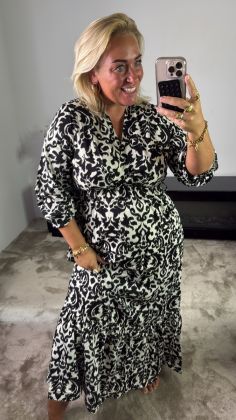 Mommy qatar dress 301 Zwart