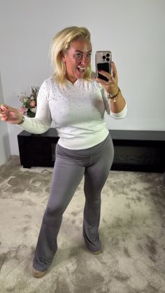 Flair mommy broek 8751 Grijs