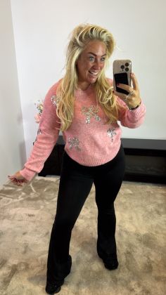 extra stretch broek 6154 Zwart