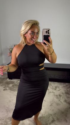 mommy extra stretch dress 89066 Zwart