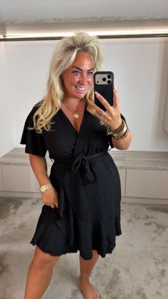 c-8811-dress Zwart