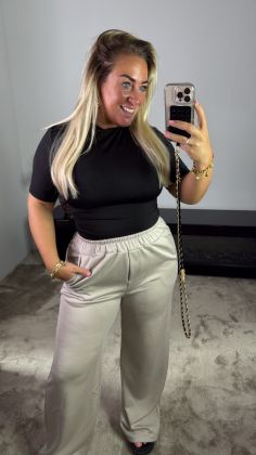 Mommy travel broek Charlie 66811 Taupe