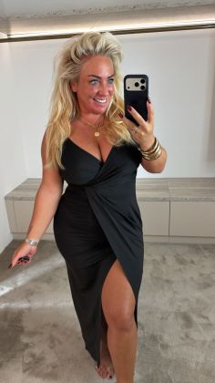 dress 8557 Zwart