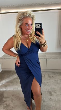 dress 8557 Marineblauw