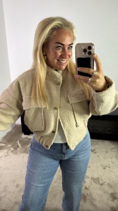 Teddy jasje 67114 Crème