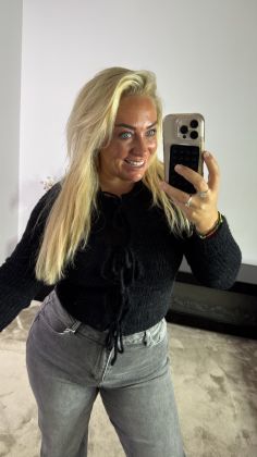 Teddy vestje xtra zacht Zwart