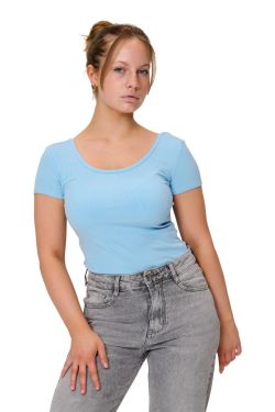 body 100% cotton stretch r750 Blauw