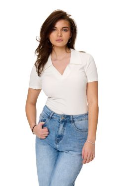 body 100% cotton stretch r751 Wit